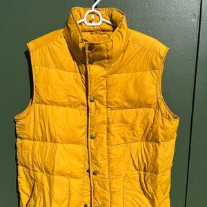 L.L. Bean Yellow Down Vest - men's M